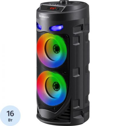 Акустическая система Defender Crashboom, 16Вт, BT/FM/USB/TF/AUX/TWS/MIC Акустическая система Defender Crashboom, 16Вт, BT/FM/USB/TF/AUX/TWS/MIC