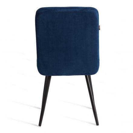 Стул обеденный Medeo (2 шт. в упаковке) LT, велюр, Blue (синий), 45х56х89 см Стул обеденный Medeo (2 шт. в упаковке) LT, велюр, Blue (синий), 45х56х89 см