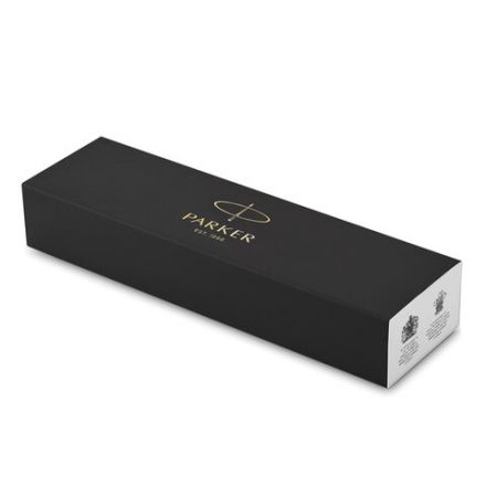 Ручка шариковая PARKER "IM Core Brushed Metal GT", серебристый матовый лак, позолота, синяя, 1931670