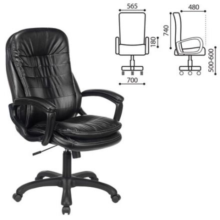 Кресло офисное BRABIX PREMIUM "Omega EX-589", экокожа, черное, 532094 Кресло офисное BRABIX PREMIUM "Omega EX-589", экокожа, черное, 532094