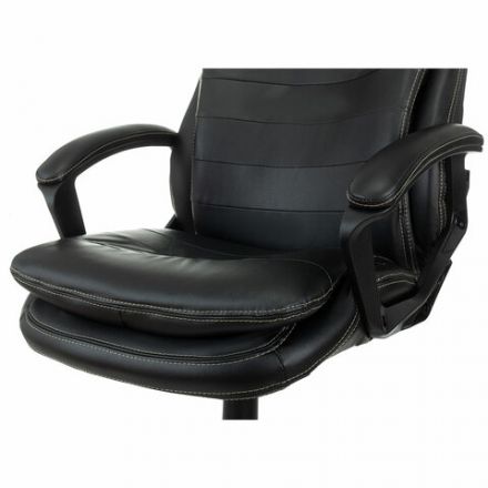 Кресло офисное BRABIX PREMIUM "Omega EX-589", экокожа, черное, 532094