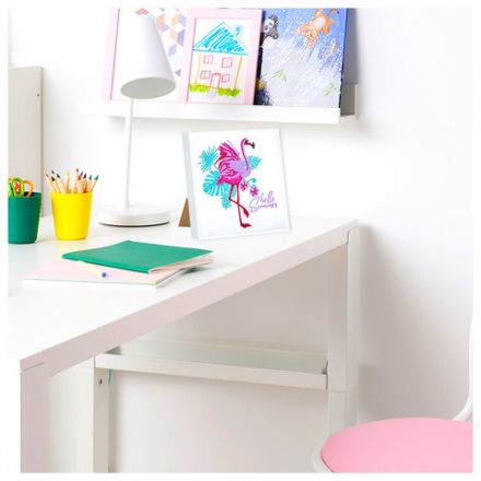 Картина стразами (алмазная мозаика) 20х20 см, ЮНЛАНДИЯ "Фламинго", в деревянной рамке, 662438 Картина стразами (алмазная мозаика) 20х20 см, ЮНЛАНДИЯ "Фламинго", в деревянной рамке, 662438