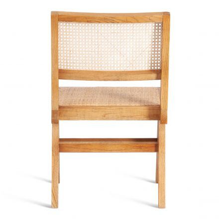 Стул LOKI дерево вяз/ротанг, 51х44х86 см, Груша (№3)