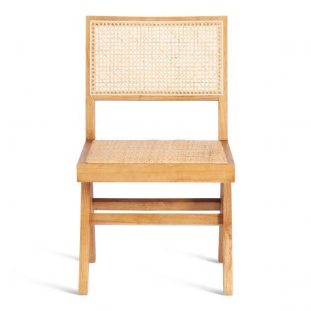 Стул LOKI дерево вяз/ротанг, 51х44х86 см, Груша (№3)
