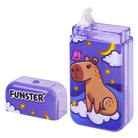 Корректирующая лента FUNSTER (ФАНСТЕР) "КАПИБАРЫ", 5 мм х 5 м, КОМПЛЕКТ 6 штук, пенал с zip-замком, 273021 Корректирующая лента FUNSTER (ФАНСТЕР) "КАПИБАРЫ", 5 мм х 5 м, КОМПЛЕКТ 6 штук, пенал с zip-замком, 273021