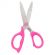 Ножницы детские Deli Explora E77755, сталь, ассиметр ручки, 135 мм, розовый