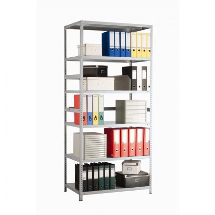 Стеллаж Практик MS Standart 2200*1000*600мм, 6 полок, серый, комплект Стеллаж Практик MS Standart 2200*1000*600мм, 6 полок, серый, комплект