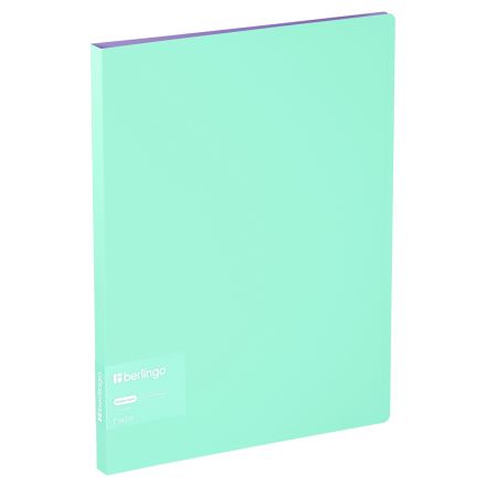 Папка с 30 вкладышами Berlingo "Haze" А4, 17мм, 600мкм, с внутр. карманом, мятная, софт-тач Папка с 30 вкладышами Berlingo "Haze" А4, 17мм, 600мкм, с внутр. карманом, мятная, софт-тач