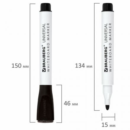 Маркеры стираемые на магните со стирателем для белой доски, 4 ЦВЕТА, BRAUBERG "UNIVERSAL", 3 мм, 152491 Маркеры стираемые на магните со стирателем для белой доски, 4 ЦВЕТА, BRAUBERG "UNIVERSAL", 3 мм, 152491