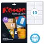 Этикетки самоклеящиеся Promega label (Комус) Большая рамка 105х57 мм 10 штук на листе белые (20 листов в упаковке) Этикетки самоклеящиеся Promega label (Комус) Большая рамка 105х57 мм 10 штук на листе белые (20 листов в упаковке)