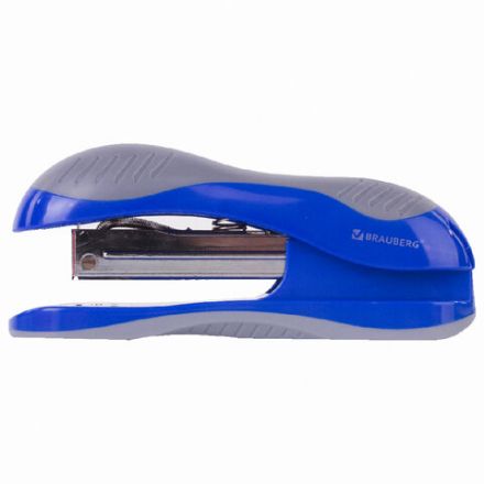 Степлер №24/6, 26/6 BRAUBERG "JET", до 25 листов, эргономичный, сине-серый, 229689 Степлер №24/6, 26/6 BRAUBERG "JET", до 25 листов, эргономичный, сине-серый, 229689