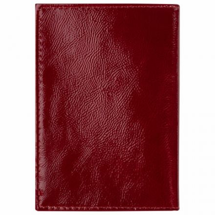 Обложка для паспорта натуральная кожа наплак, тиснение золотом "Impression", красная, BRAUBERG, 238211