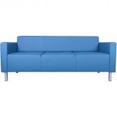 Диван 0MX_EF_Евро 3-х местн. к/з синий матовый Euroline 903