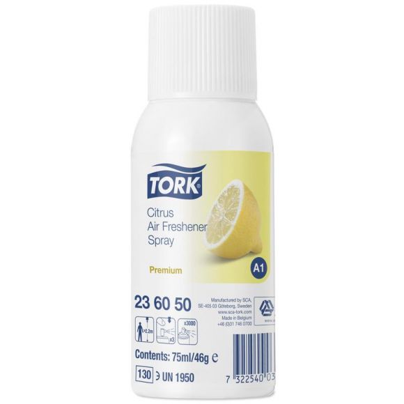 Сменный баллон для автоматического освежителя Tork Premium А1 цитрусовый 75 мл