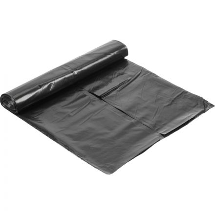 Мешки для мусора ПВД, 200л 85мкм 5шт/рул черные 80x120см