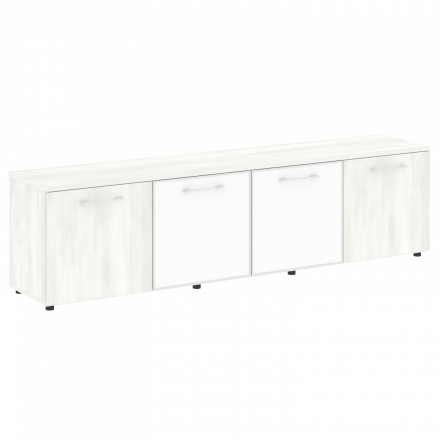 Yalta Тумба модульная LT.TS-4.5 white Снежная патина/Стекло white 2188*450*580