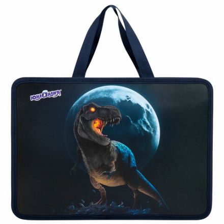 Папка на молнии с ручками ЮНЛАНДИЯ А4, 1 отделение, пластик, 80 мм, "Beware", 272156 Папка на молнии с ручками ЮНЛАНДИЯ А4, 1 отделение, пластик, 80 мм, "Beware", 272156