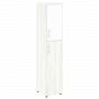 Yalta Шкаф узкий LT.SU-1.7 R (R) white Снежная патина/Стекло white 400*450*1987