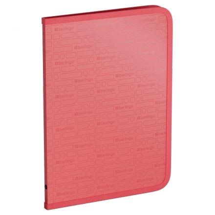 Папка на молнии Berlingo "Your Way" А4, 600мкм, коралловая Папка на молнии Berlingo "Your Way" А4, 600мкм, коралловая