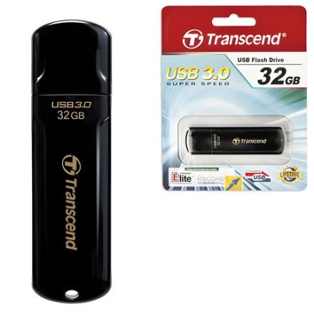 Флеш-диск 32 GB, TRANSCEND Jetflash 700, USB 3.0, черный, TS32GJF700 Флеш-диск 32 GB, TRANSCEND Jetflash 700, USB 3.0, черный, TS32GJF700