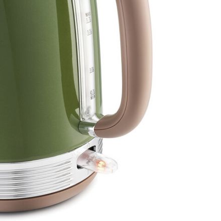 Чайник KITFORT КТ-6110, 1,7 л, 2200 Вт, закрытый нагревательный элемент, сталь, зеленый/бежевый Чайник KITFORT КТ-6110, 1,7 л, 2200 Вт, закрытый нагревательный элемент, сталь, зеленый/бежевый