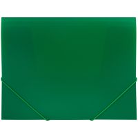 Папка на резинке OfficeSpace А4, 500мкм, пластик, зеленая