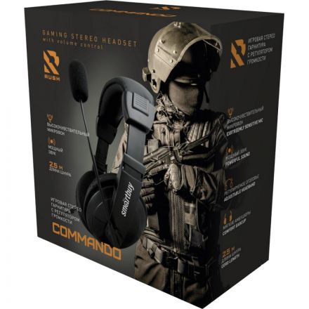 Гарнитура SmartBuy COMMANDO (SBH-7000), стерео рег.громк, кабель 2.5м Гарнитура SmartBuy COMMANDO (SBH-7000), стерео рег.громк, кабель 2.5м