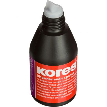 Краска штемпельная KORES фиолетовая 71348 ев/эт