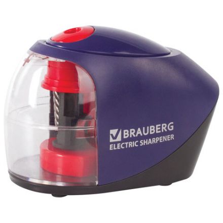 Точилка электрическая BRAUBERG "Delta", питание от 4 батареек АА, спиралевидное лезвие, 228421 Точилка электрическая BRAUBERG "Delta", питание от 4 батареек АА, спиралевидное лезвие, 228421