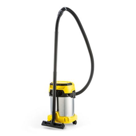 Пылесос хозяйственный KARCHER WD 3 PS, мусоросборник 17 л, мощность 1000 Вт, желтый, 1.628-190.0 Пылесос хозяйственный KARCHER WD 3 PS, мусоросборник 17 л, мощность 1000 Вт, желтый, 1.628-190.0