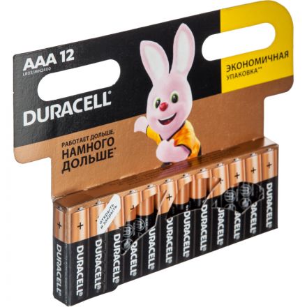 Батарейка DURACELL BASIC ААA/LR03-12BL Батарейка DURACELL BASIC ААA/LR03-12BL