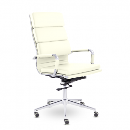 Кресло СН-303 Кайман Трио В soft2 хром Ср S-0427 (слоновая кость) Кресло СН-303 Кайман Трио В soft2 хром Ср S-0427 (слоновая кость)