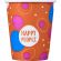 Стакан одноразовый бум односл. 250 мл d-80мм Happy People МИКС  50шт/уп
