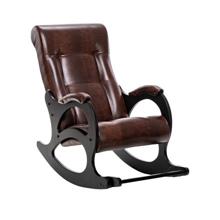 Кресло-качалка Модель 44, Венге, Antik crocodile, Экокожа