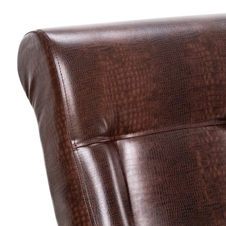 Кресло-качалка Модель 44, Венге, Antik crocodile, Экокожа