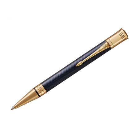 Ручка шариковая Parker "Duofold Prestige Blue Chevron GT" черная, 1,0мм, подарочная упаковка Ручка шариковая Parker "Duofold Prestige Blue Chevron GT" черная, 1,0мм, подарочная упаковка