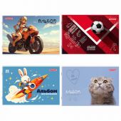 Альбом для рисования А4, 32 листа, скоба, обложка офсет, ПИФАГОР, 203х288 мм, "МИКС-1", 107109 Альбом для рисования А4, 32 листа, скоба, обложка офсет, ПИФАГОР, 203х288 мм, "МИКС-1", 107109