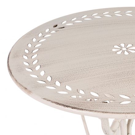 Комплект (стол + 2 стула) Secret de Maison Monique (mod. PL08-6241.6242), металл, стол:62*73, стул: 48*40*93, Античный белый (Antique White)