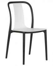 Стул обеденный DOBRIN ADAM, черный/белый Стул обеденный DOBRIN ADAM, черный/белый