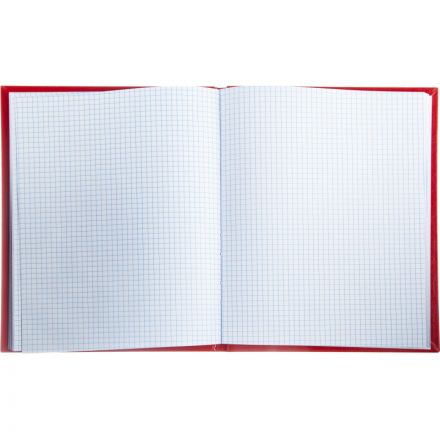 Книга учета 96л. в клетку офсет, обл.бумвинил красный
