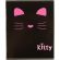 Тетрадь общая А5 48л №1School Kitty черн,клет,скреп, ВД-лак