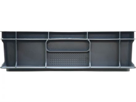 Ящик п/э 600х400х120 сплошной, без ручек цв. серый Ящик п/э 600х400х120 сплошной, без ручек цв. серый