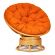 Кресло-качалка Папасан/Papasan (W 23/01 B) /с подушкой/ 115х78х104см, медовый, ткань оранжевый, с 23 Кресло-качалка Папасан/Papasan (W 23/01 B) /с подушкой/ 115х78х104см, медовый, ткань оранжевый, с 23