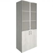 Шкаф YALTA со стекл/рама LT-ST 1.2R снежная патина В2012