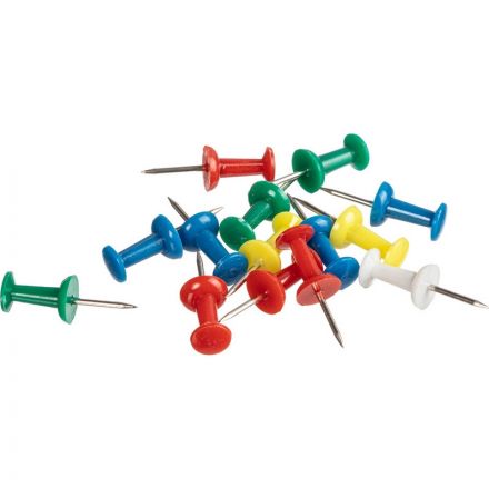 Кнопки силовые д/пробковых досок Attache Economy,пластик,ассорти,50шт/уп Кнопки силовые д/пробковых досок Attache Economy,пластик,ассорти,50шт/уп