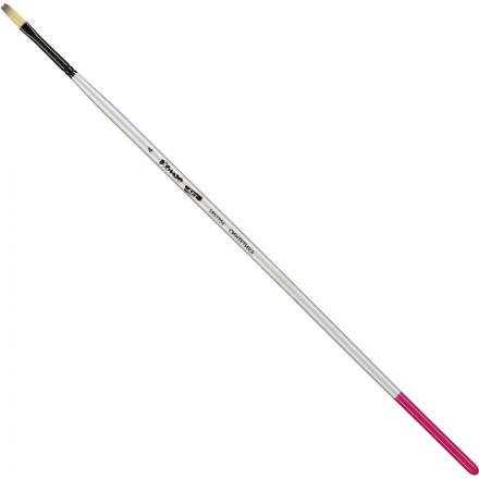 Кисть художественная Комус Арт синтетика средн.жест,плоск.,№4,длинная ручка Кисть художественная Комус Арт синтетика средн.жест,плоск.,№4,длинная ручка