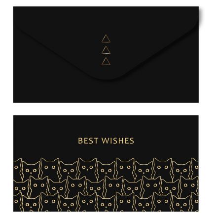Конверт для денег MESHU "Best wishes", 85*164мм, мат. ламинация, фольга Конверт для денег MESHU "Best wishes", 85*164мм, мат. ламинация, фольга