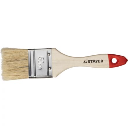 Кисть малярная плоская STAYER 50 мм (0101-050) Кисть малярная плоская STAYER 50 мм (0101-050)