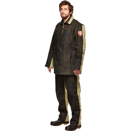 Костюм сварщика брезент+спилок кур/брюки (модель КС09) (р.48-50) 170-176 Костюм сварщика брезент+спилок кур/брюки (модель КС09) (р.48-50) 170-176