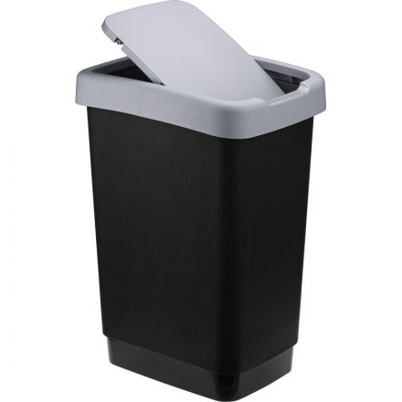 Ведро для мусора IDEA ТВИН 25л серое